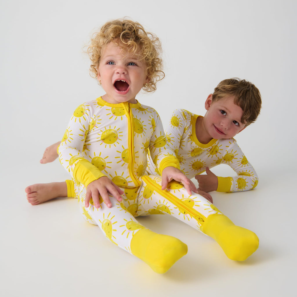 Little Sleepies Baby Pajamas, Sunshine, 0-3M