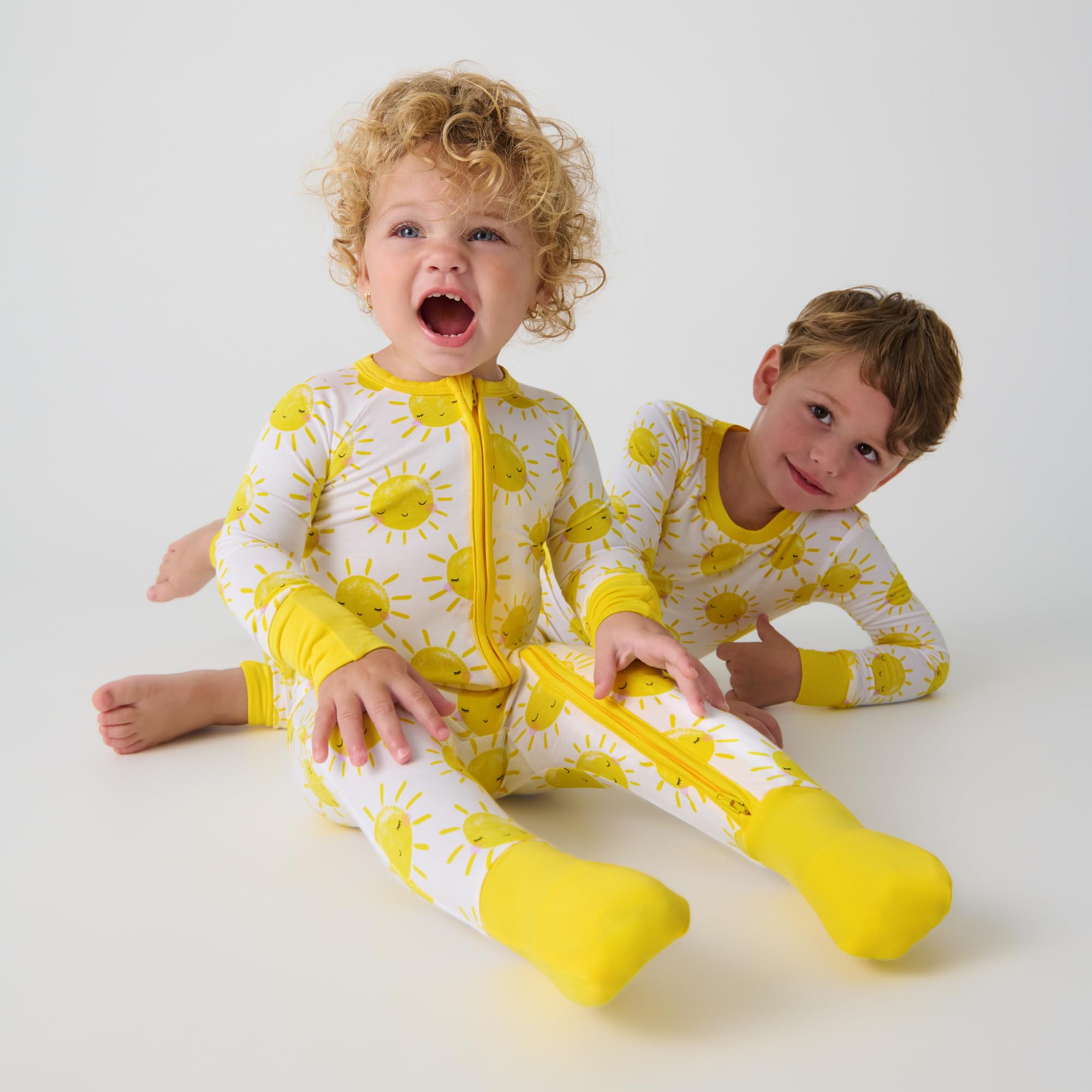 Little Sleepies Baby Pajamas, Sunshine, 0-3M