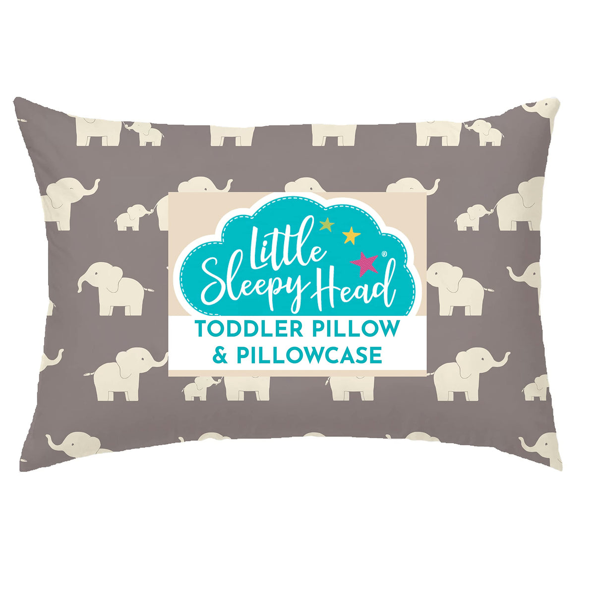 Toddler Bed Pillow with Cotton Pillow Case – 13x18 Kids Pillows for Sleeping, School, Travel & Daycare – Hypoallergenic Toddler Pillow 2 Year Old to 5 with Envelope Pillowcase (Checkers Black)