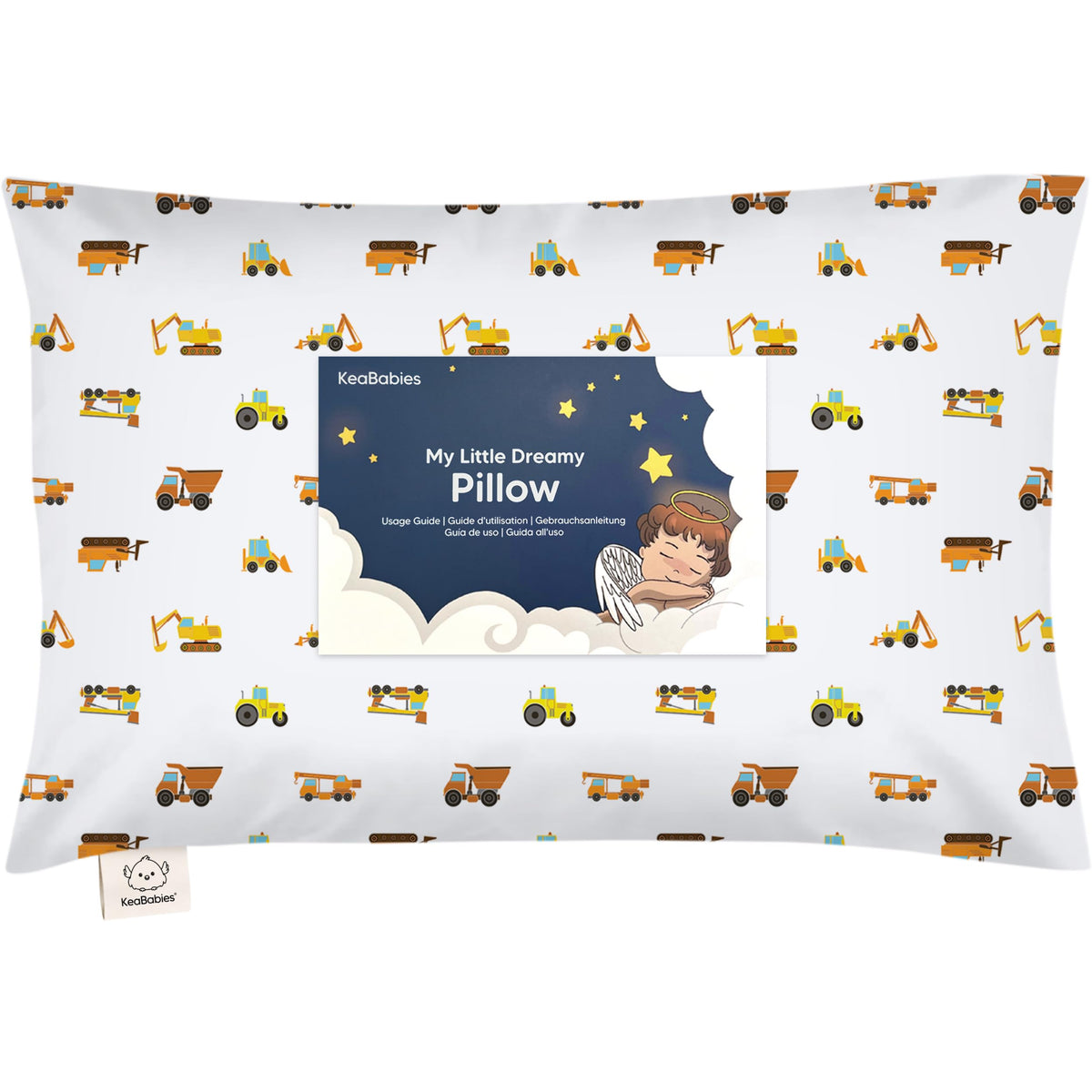 Toddler Pillow with Pillowcase, 13x18 My Little Dreamy Pillow (Dino Patrol)