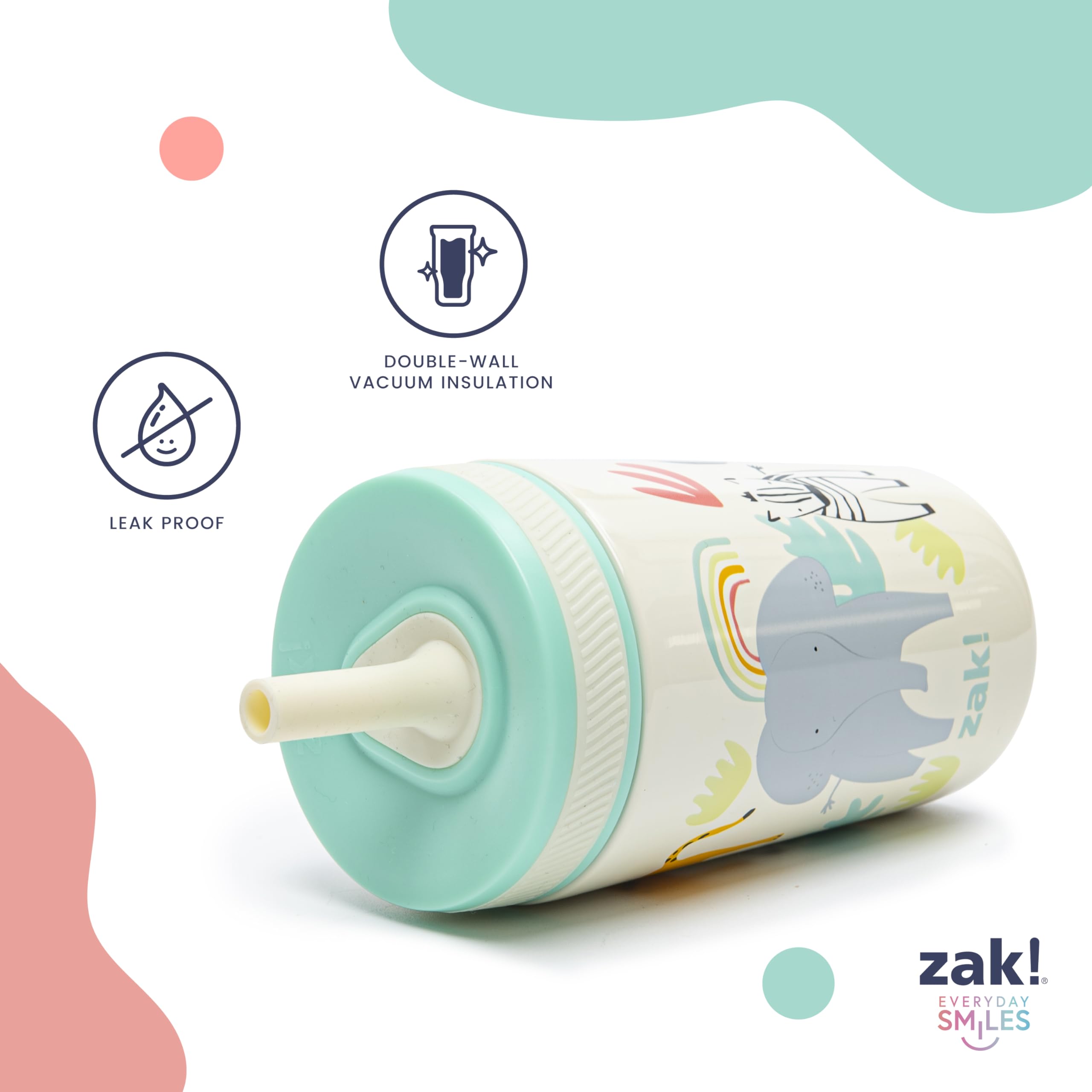 Zak Designs Disney Winnie the Pooh Kelso 12oz Leak-Proof Toddler Straw Cup