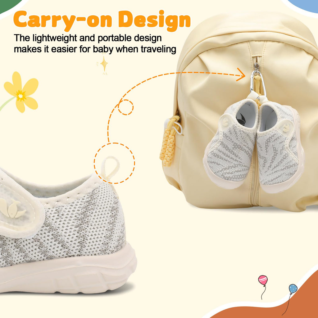 FEETCITY Infant Shoes Girls Boys Toddler Slip On Sneaker Newborn Crib Shoe Baby First Walking Shoes