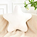 White Star Throw Pillow, Cute Star Pillow Room Decor, Soft 14.9" Star Shaped Decorative Throw Pillow for Bedroom, Star Plush Floor Cushions Pillows