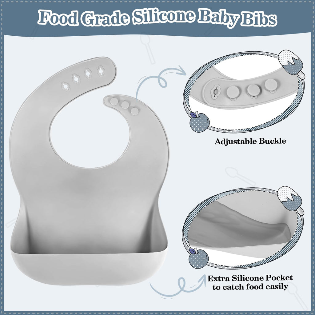 Silicone Baby Feeding Set 10 Pcs Baby Led Weaning Supplies Baby Essentials