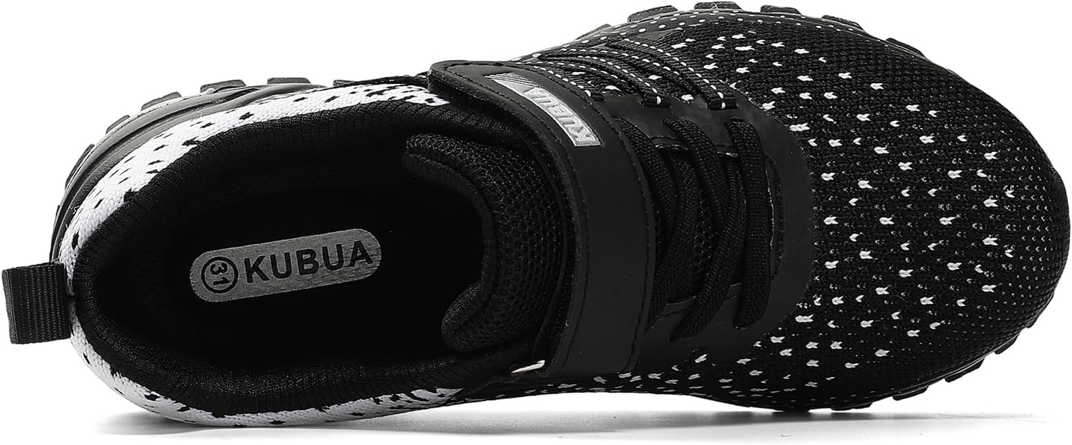 KUBUA Kids Sneakers for Boys Girls Running Tennis Shoes Lightweight Breathable Sport Athletic