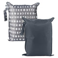 Tiny Twinkle Wet Dry Bag – 2 Pack Reusable Waterproof & Mess Proof Wet Bags for Swimsuits & Travel, Baby Towels & Beach Essentials,a Diaper Bag Must-Have(Luna)