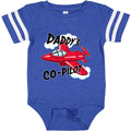 inktastic Daddys Co-Pilot for Fathers Day Baby Bodysuit 24 Months Football Blue and White 2a3b6