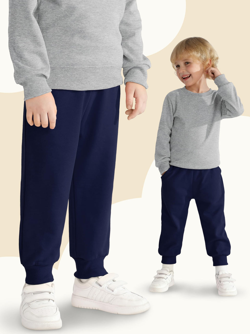HXP 3 Pack Toddler Boys Sweatpants Cotton Toddler Pants Boys Kids Joggers