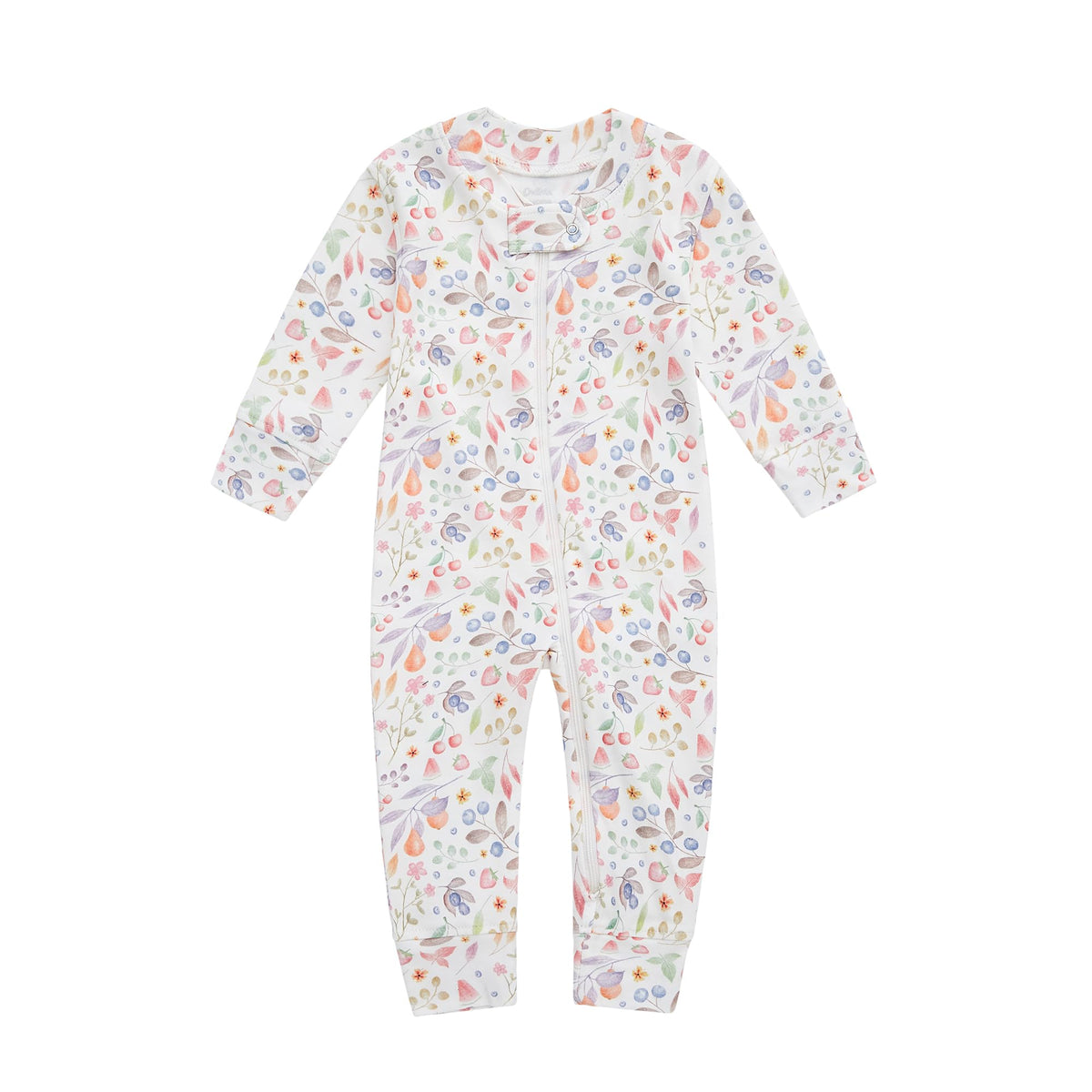 Owlivia Organic Cotton Baby Boy Girl Zip up Sleep N Play, Footless, Long Sleeve(6-12 Months, Blue)