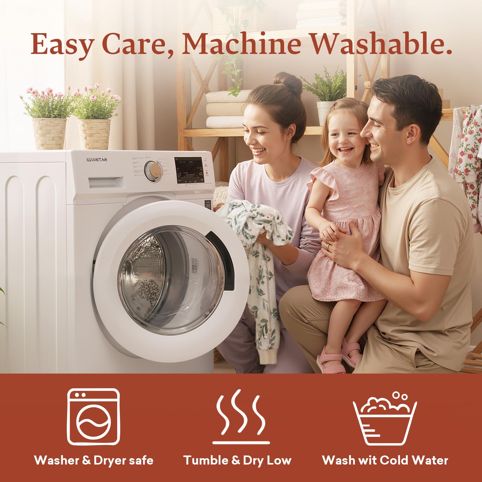 littogoose Baby Jogger Pants with Elastic Cuffs – Stay-On Lightweight Toddler Joggers, Soft & Stretchy Baby Pants, 3-Pack