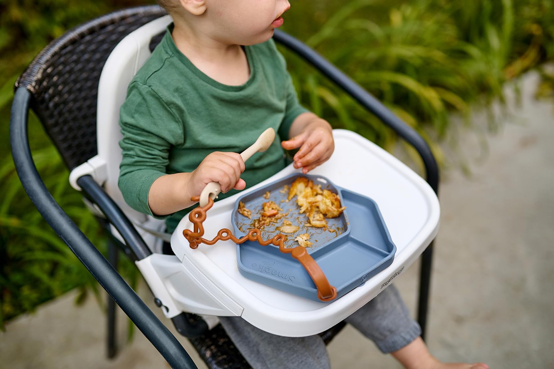 Smack Fun - Silicone Baby Feeding Spoons | 2 Pack (Blush/Ivoire)