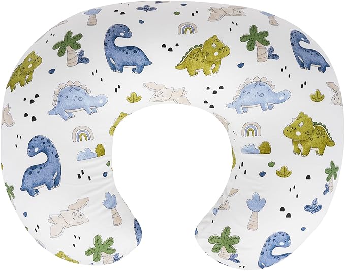 Nursing Pillow & Breastfeeding Pillow – Ergonomic C-Shape for Breastfeeding & Bottle Feeding, Standard Size Breathable with Washable Cover, Hypoallergenic,Tummy Time & Sitting Support (0-18Months)