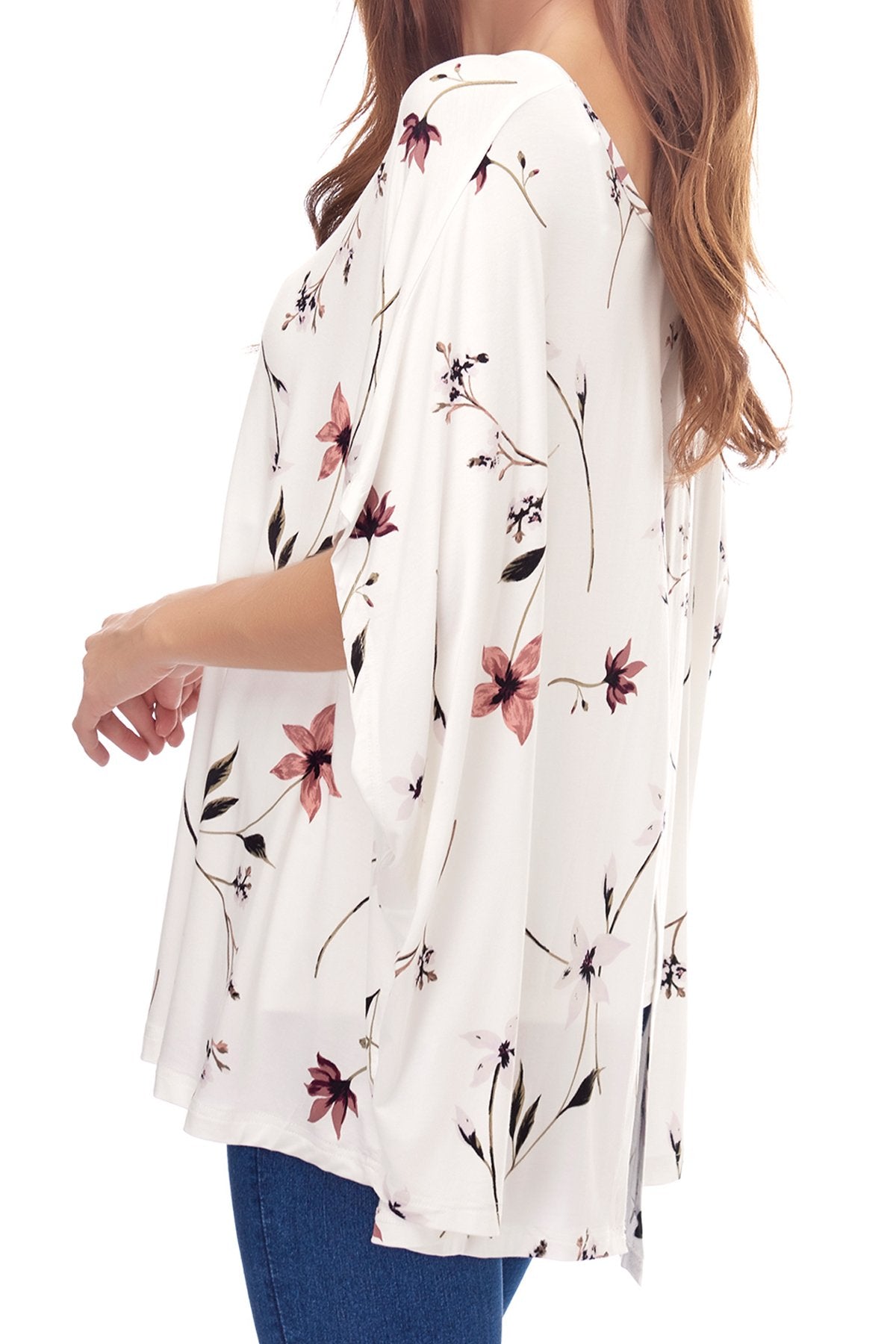 Smallshow Women's Nursing Top Maternity Poncho for Breastfeeding SVP033