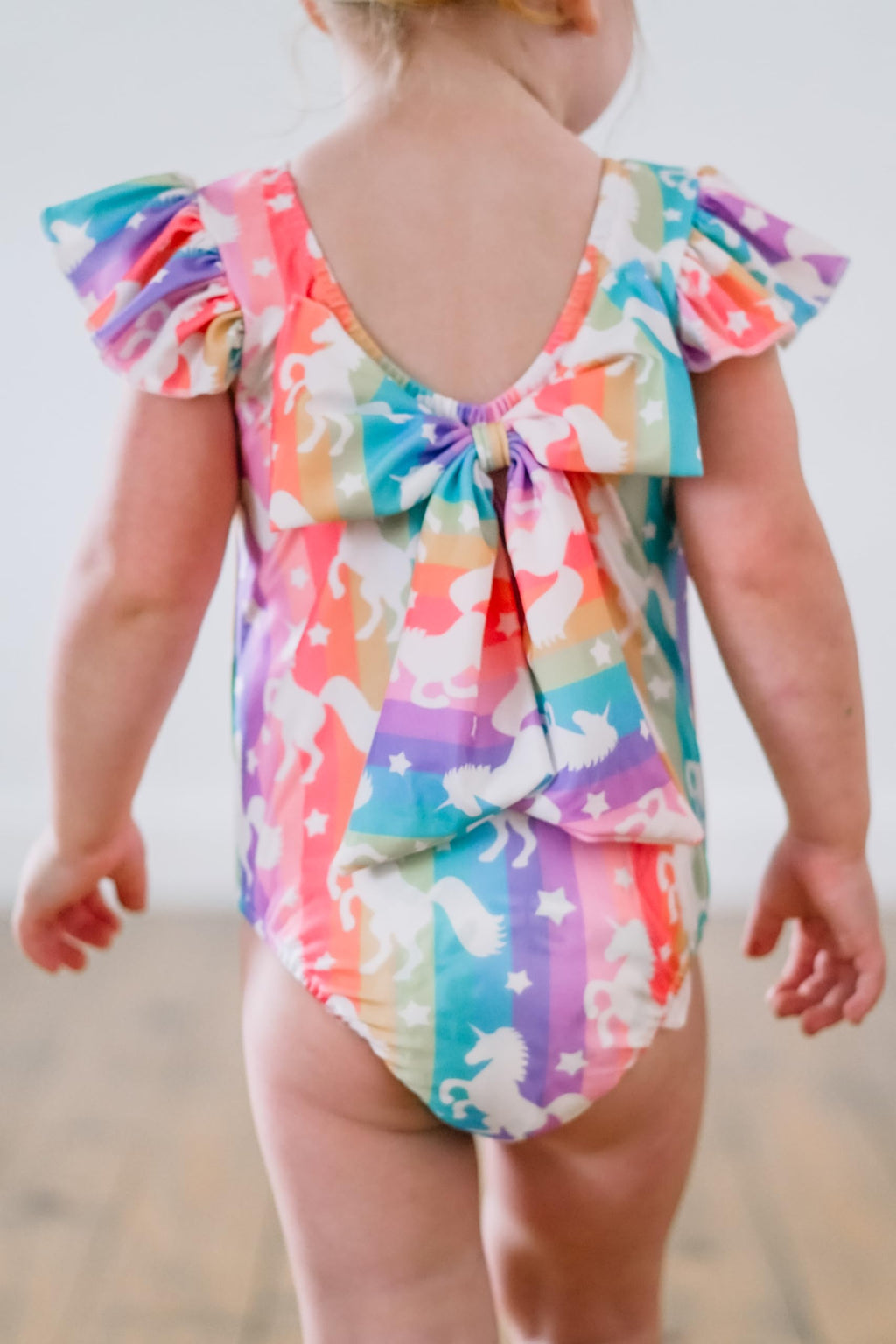 Infant Baby Girl Ruffles Unicorn Swimsuit One Piece Swimwear Bathing Set (Unicorn, 6-12 Months)