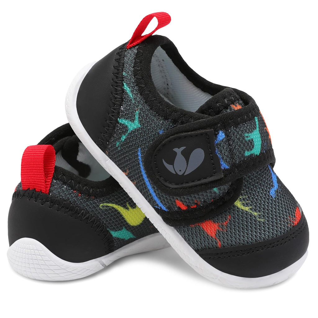 FEETCITY Baby Boy Girl Non-Skid Indoor Infant Walking Shoes Breathable Warm Elastic Sock Shoes with Memory Sole Protect Toes Outdoor Sneakers