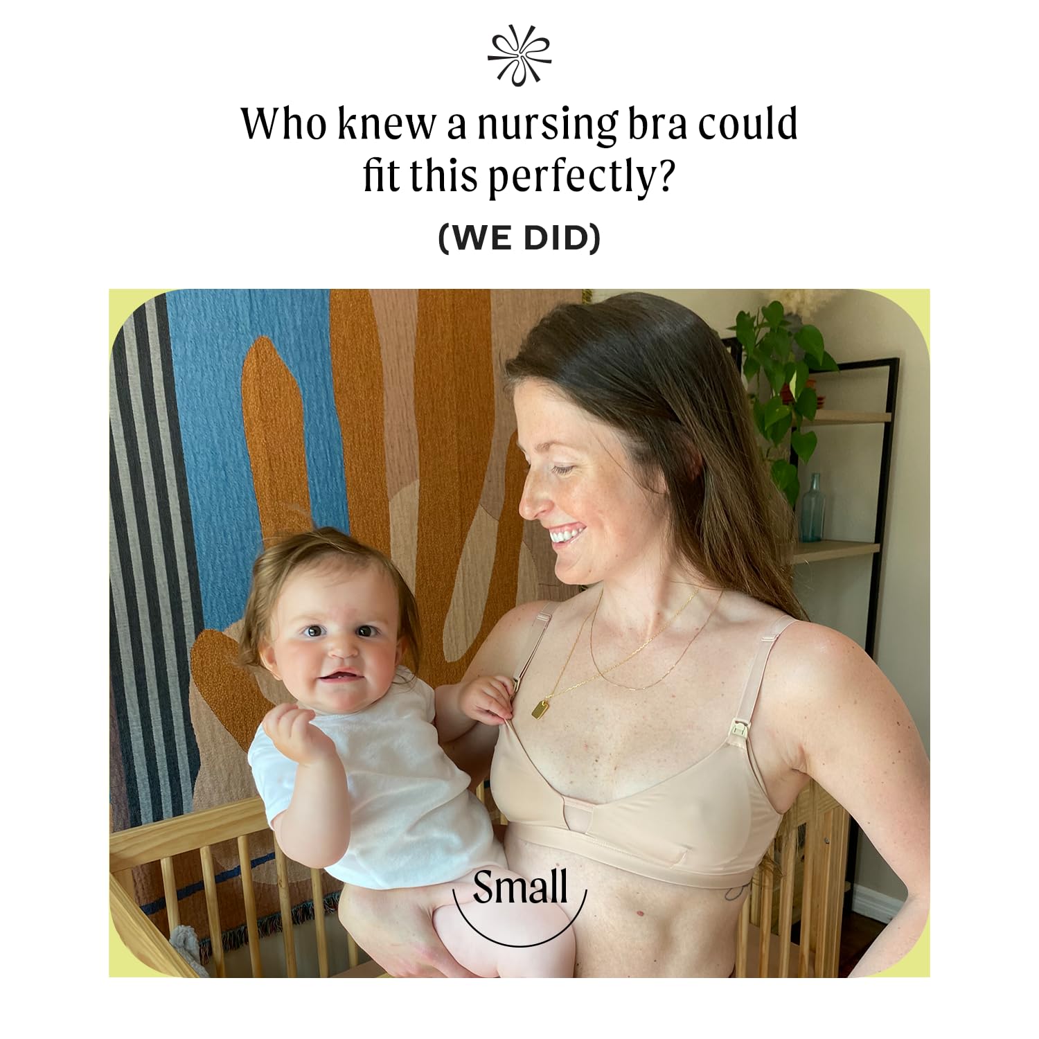 Pepper Nursing Wirefree Bra | Wireless Maternity Bra for Women | Drop-Down Cups with a One-Hand Clasp, Removable Pads, Zero-Digging Support | Sienna Rose Nursing Bra