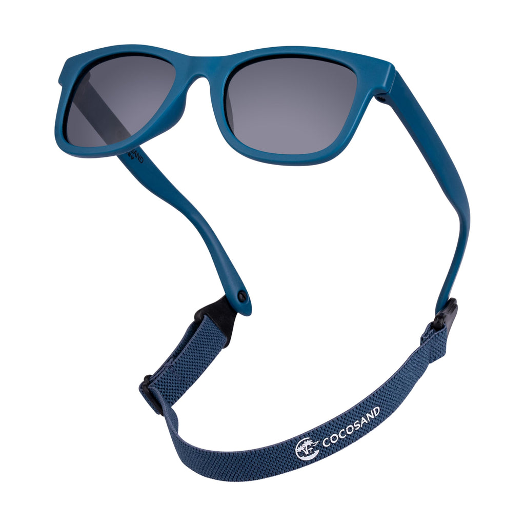 COCOSAND Flexible Baby Sunglasses with Strap Polarized UV Protection for Toddler Infant Newborn Boy Girl Age 0-24 Months