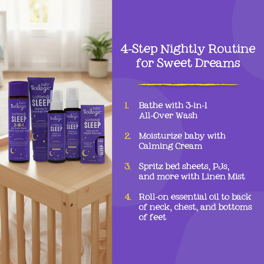 Oilogic Slumber & Sleep Bath Baby Essentials Gift Set - Baby Care Products
