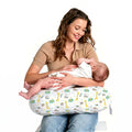Little Grape Land Nursing Pillow for Infants, Breastfeeding Pillows, Baby Pillow for Nursing, Bottle Feeding with Machine Washable Cover & Breathable Filling (Woodland)
