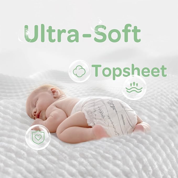 Parasol Clear+Dry Disposable Diapers and Clear+Pure Wipes Kit, RashShield Protection, Size 5 (26-36 lbs), Diaper Bundle of 144 Diapers & 240 Wipes