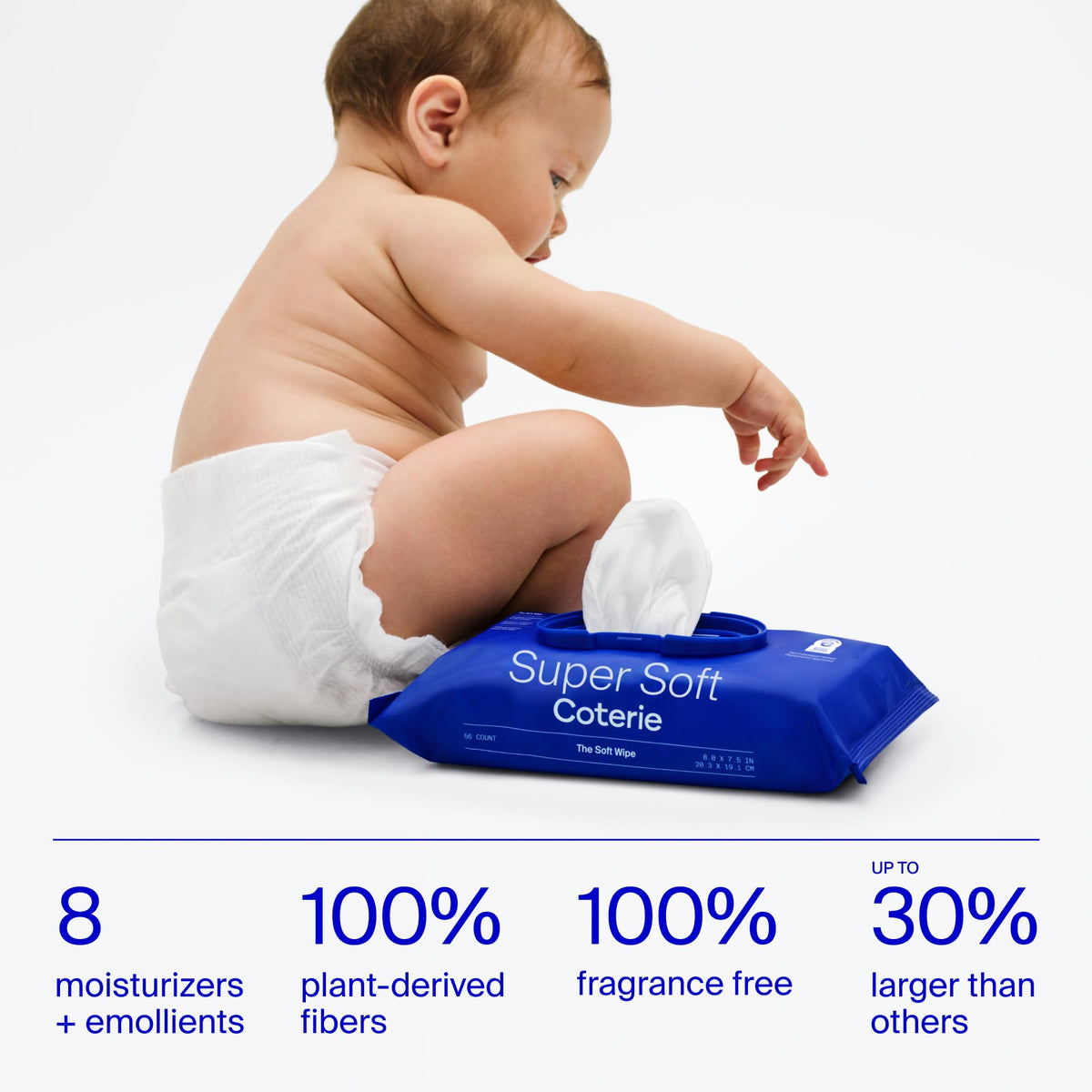 Coterie Baby Soft Wipes for Sensitive Skin, 12-Pk (672 Count)