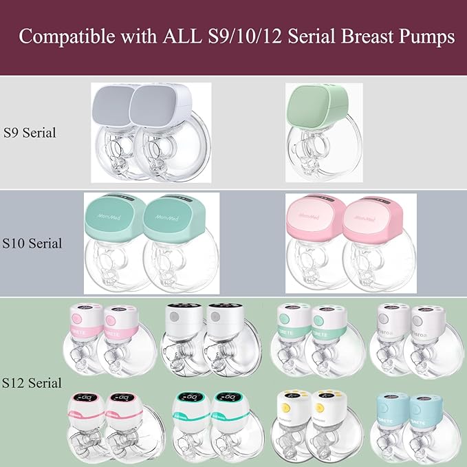 Wearable Breast Pump Milk Collector,Compatible with TSRETE/kmaier/eulumap/Momcozy S9/S12 Replacement Pump Parts,Breastpump Collector Accesories,Not for Momcozy S9 Pro/S12 Pro