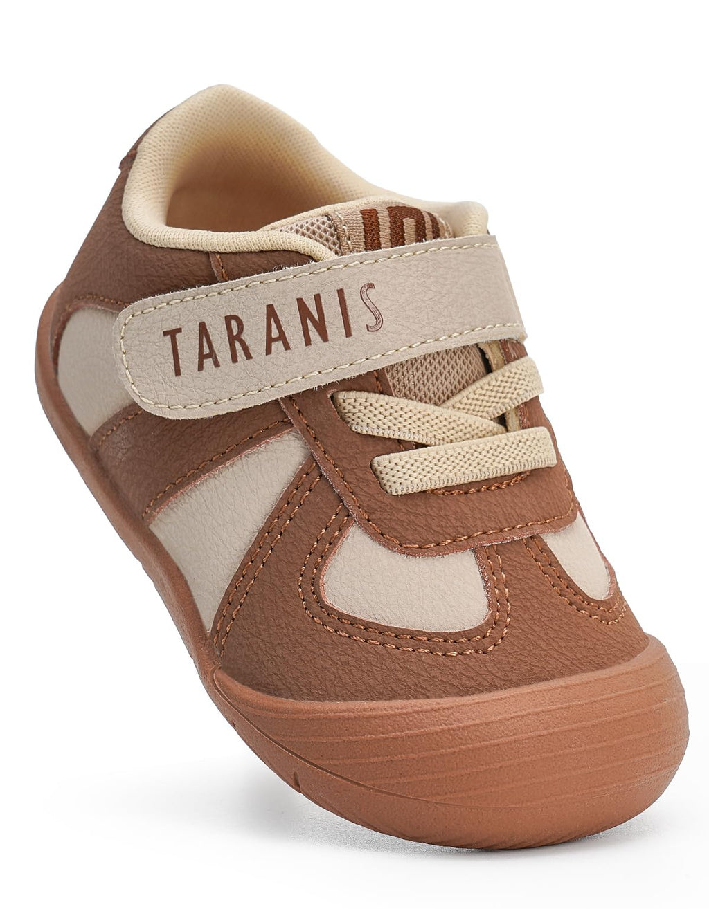 TARANIS Infant/Toddler Shoes Baby Sneaker Boy Girl First Walking Shoes Lightweight Non-Slip Newborn Crib Shoes A Brown16