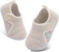 FEETCITY Baby Boys Girls First Walking Shoes Infant Sneakers Crib Shoes Breathable Lightweight Slip On Shoes