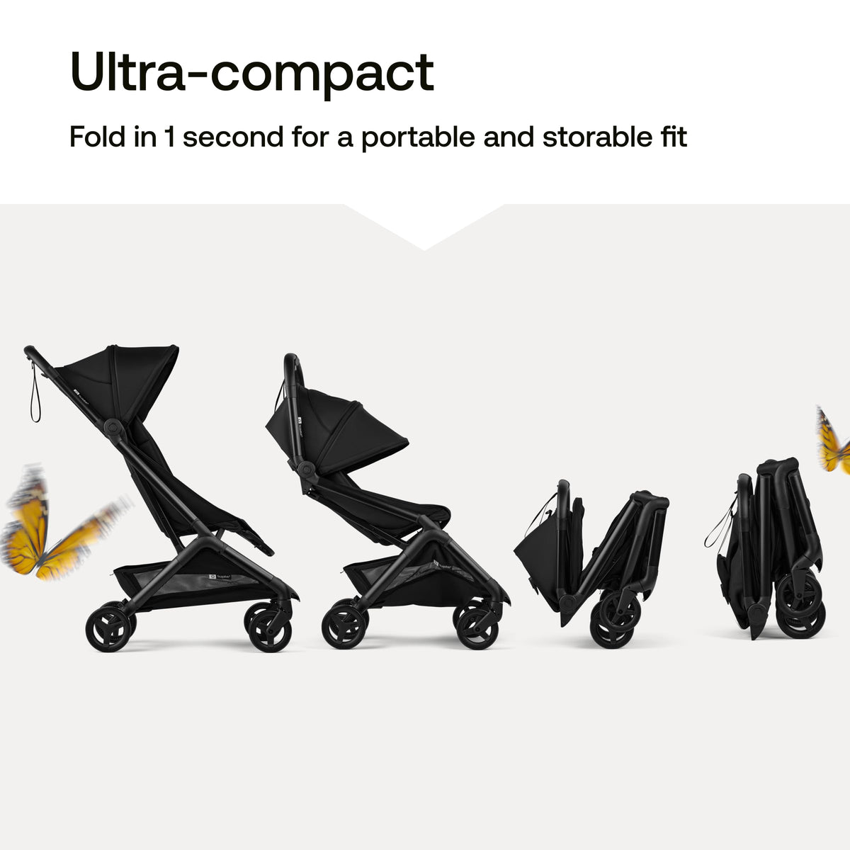 Bugaboo Butterfly 2 Ultra-Compact Travel Stroller One-Second Fold