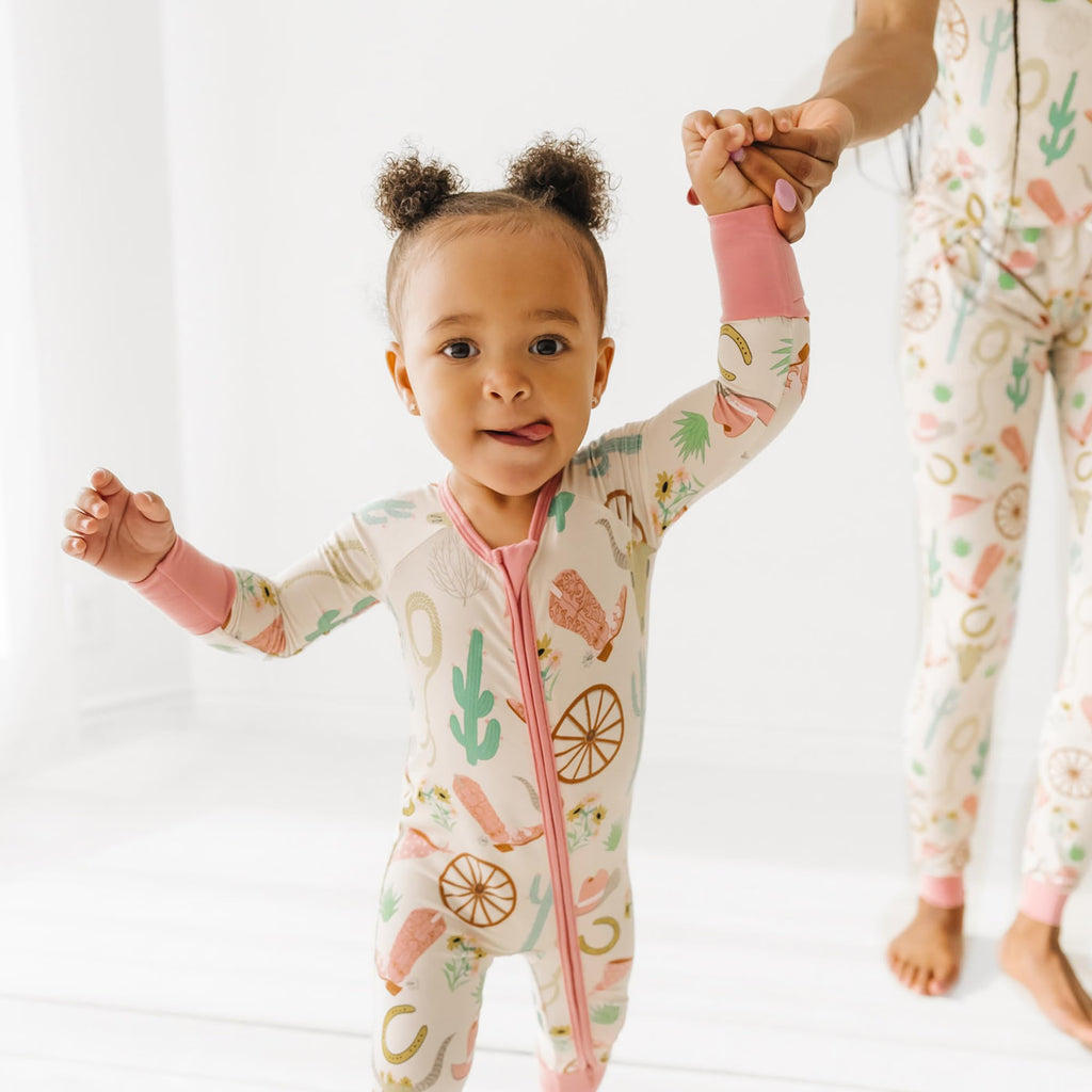 Little Sleepies Baby Pajamas, Pink Ready to Rodeo, 3T