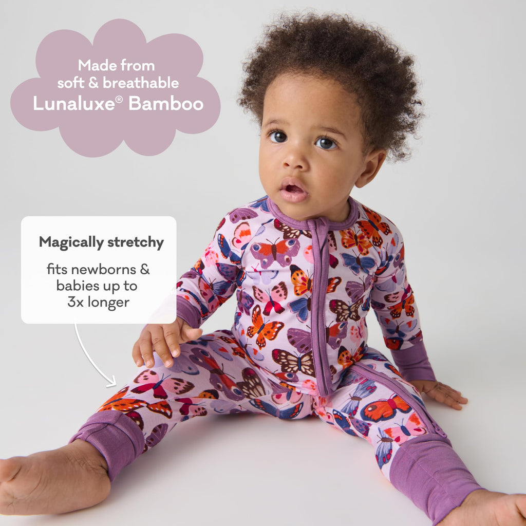 Little Sleepies Baby Pajamas, Butterfly Kisses, 2T