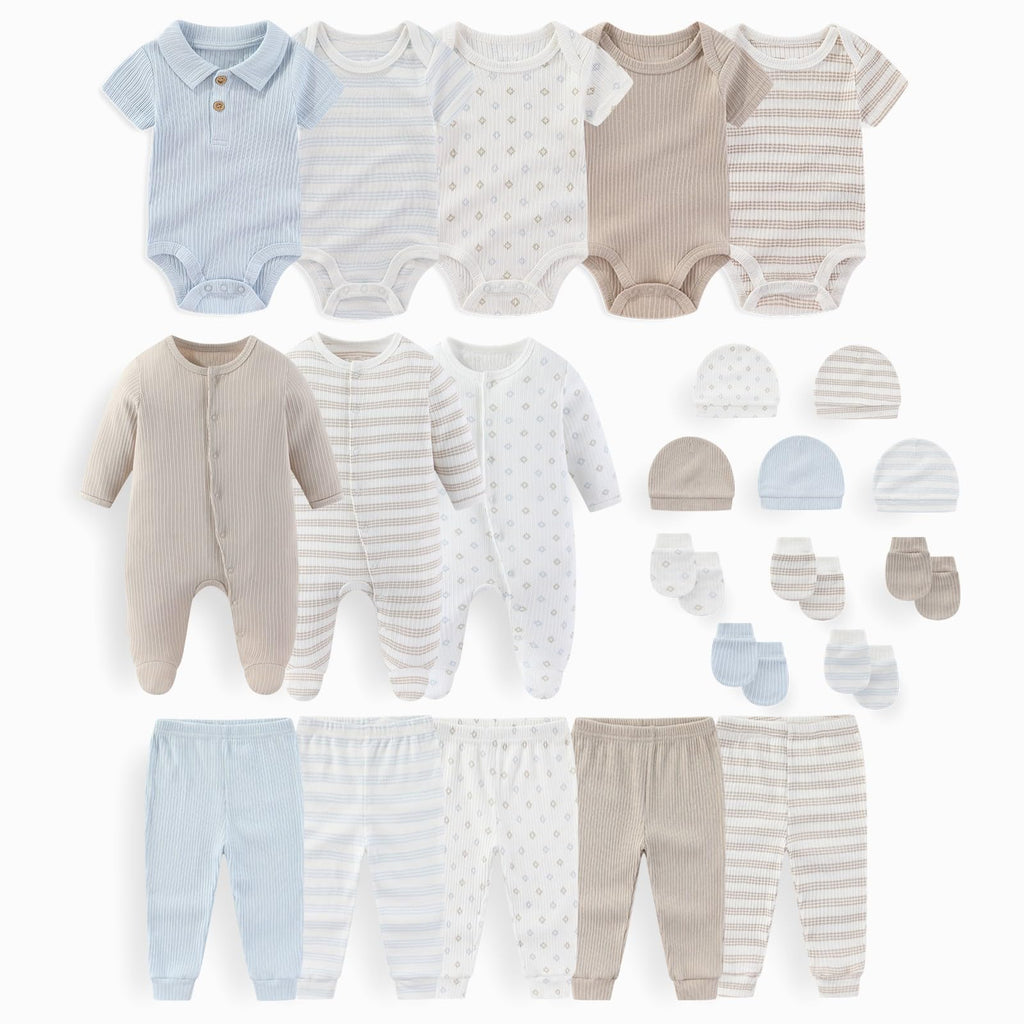 JELYLOVE 23 Pack Baby Boy Girl Bodysuits And Pants Sets New Born Outfits