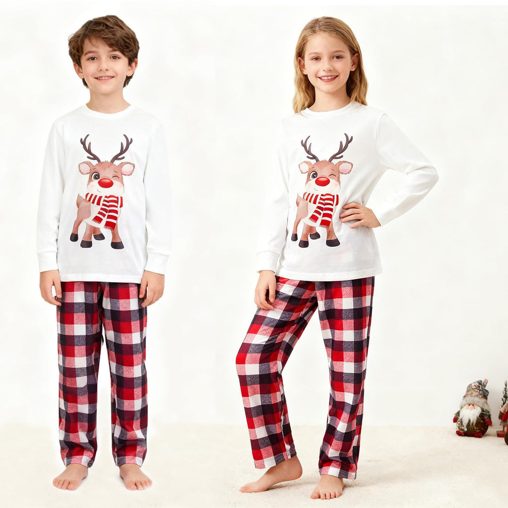 Awoscut Family Christmas Pajamas Matching Pajamas for Family, Xmas PJs Sets Holiday Sleepwear(#311, Men, 3XL)