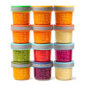 Tronco Glass Food Storage Jars with Lids (4 oz, 12 Pack) – Baby Food, Breast Milk, Snacks, Puree, Reusable Small Containers for Meal Prep, Spice Storage, Freezer, Microwave, Dishwasher Safe