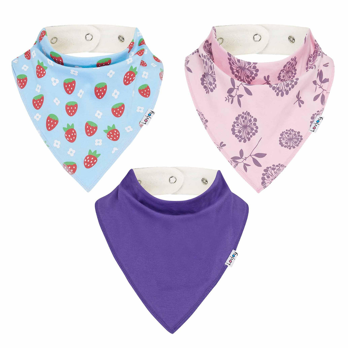 Lovjoy Large Bandana bibs - Special Needs Bibs - For Older Children, Youth and Adults - Practical, absorbent and Stylish (SET 09)