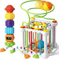 Montessori Sensory Cube for Toddlers 18 Months + | Educational Activity Center with Elastic Sides | Baby Learning Toys, Wonderful Gift for Birthday Boys & Girls