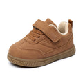 Apakowa Toddler Sneakers Baby Walking Shoes First Walker Sneakers Wide Toe Box Soft Sole Infant Toddler Casual Shoes for Boys Girls 6-24 Months Brown