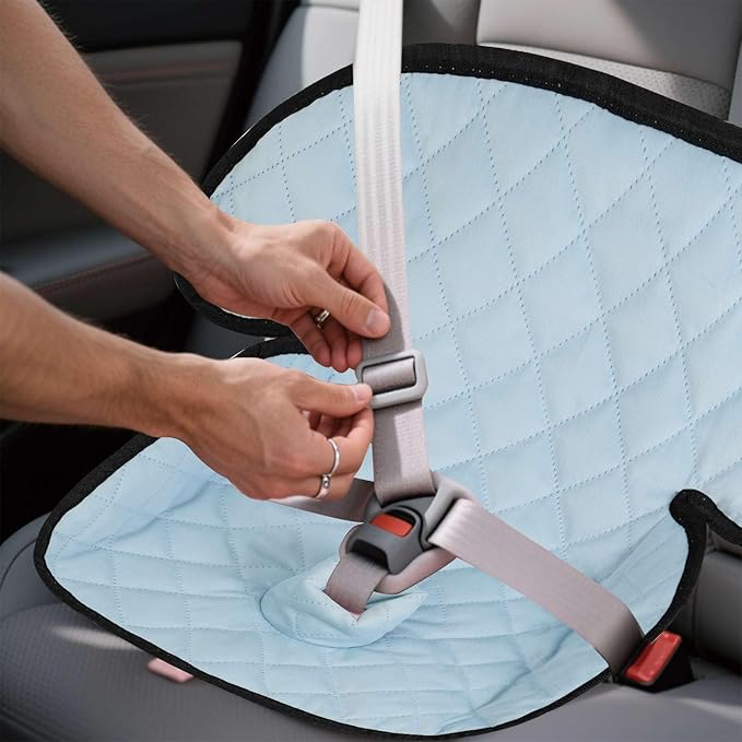MOOB Waterproof Car Seat Protector - Potty Training Liner for Baby & Toddler, Machine Washable Piddle Pad with Anti-Slip Backing, Universal Fit for Infant Car Seat & Stroller (Yellow)