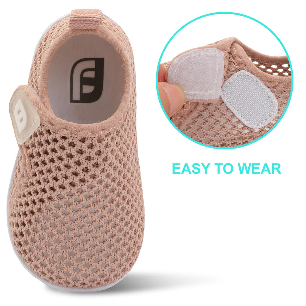 Baby Boys Girls Barefoot Swim Water Shoes Toddler Sandals Kids Sock Shoes Beach Walking Sandals Athletic SneakersDarkPink 6-12 Months Infant
