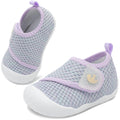 FEETCITY Baby Walking Shoes Girls Boys Infant Shoes Newborn Crib Shoe Wide Toe Box Slip On Baby Sneakers Purple