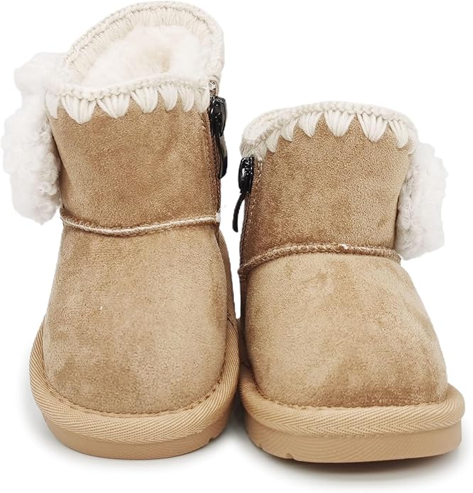 Baby Boots Winter Snow Booties Infant Boys Girls Outdoor Warm Shoes for Cold Weather 6 9 12 15 18 24 Months