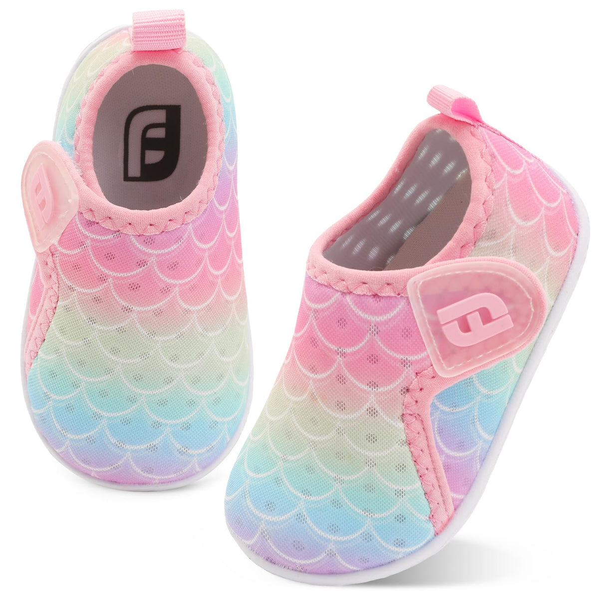 Baby Boys Girls Water Sports Shoes Barefoot Kids Aqua Sneakers Beach Swim Shoes White 0-6 Months Infant
