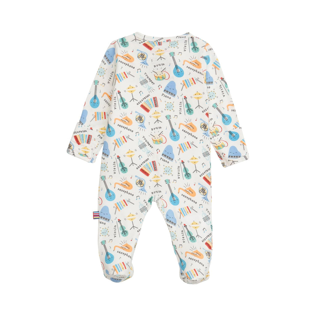 Magnetic Me Girls Modal Magnetic Baby Footie Pajamas | Silky Soft Modal Fabric | Bach & Roll | 6-9 Months