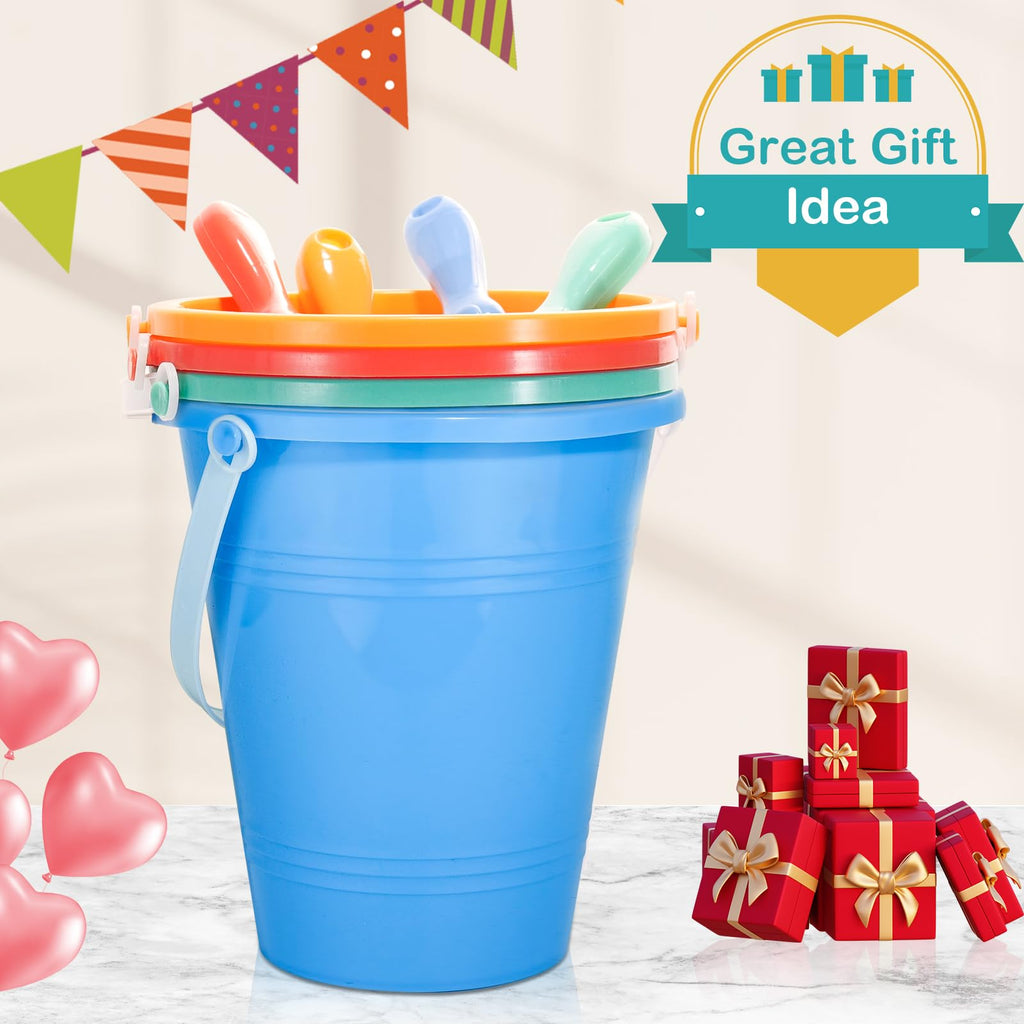 Beach Toys Sand Toys Beach Shovels Beach Pail Set for Kids Summer Beach Essentials Outdoor Sand Play Fun Activities Beach Pails & Shovels