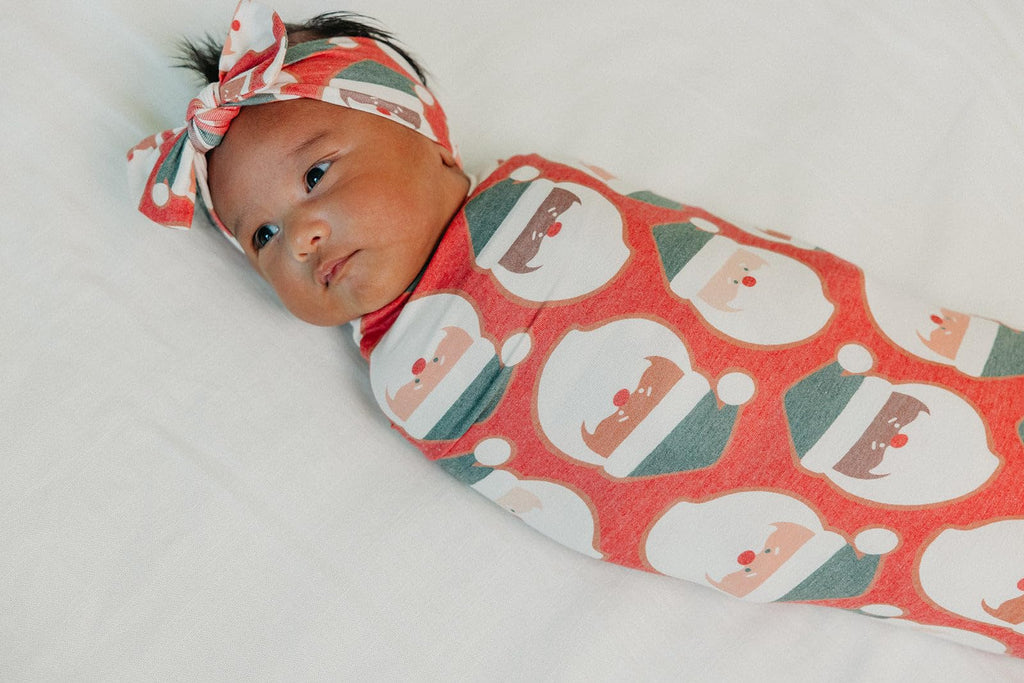 Copper Pearl Swaddle Blankets for Newborns | Soft Stretchy Receiving Blankets for Boys and Girls | Large 46 x 46 Inch Baby Blankets | Lightweight and Breathable Swaddles | Claus
