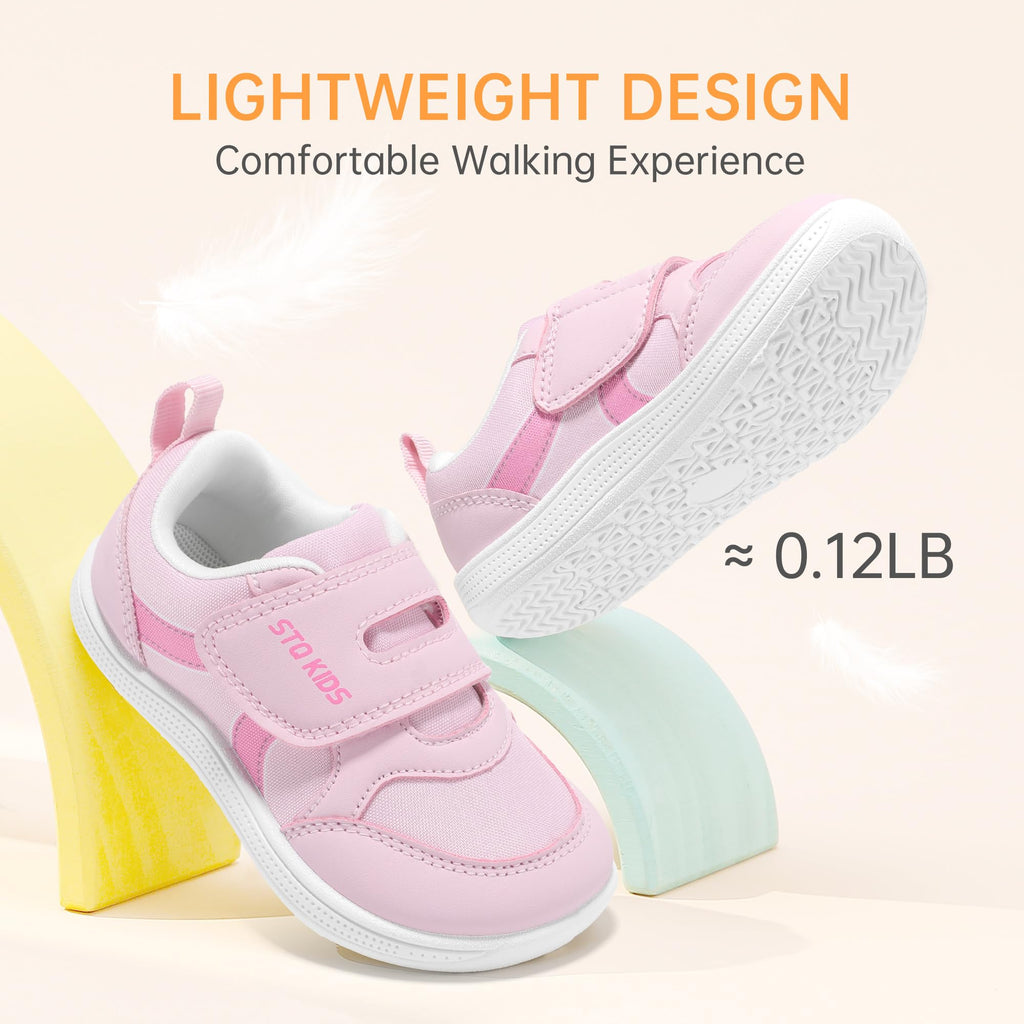 Toddler Girls Shoes Wide Toe Box Barefoot Sneakers Water Pink Size T10