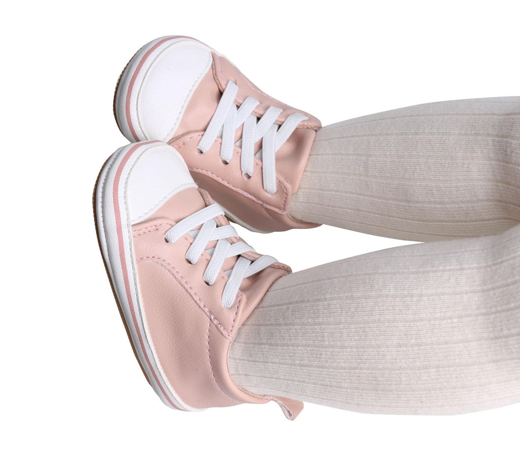 LONSOEN Baby Boys Girls First Walking Shoes Infant Outdoor Sneakers,BAY244 Pink 6-12 Months