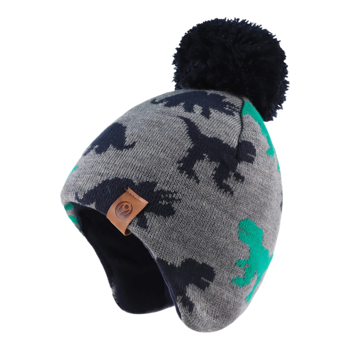 JANGANNSA Knitted Baby Hat Scarf Winter Warm Boy Girl Beanie Fleece Lining