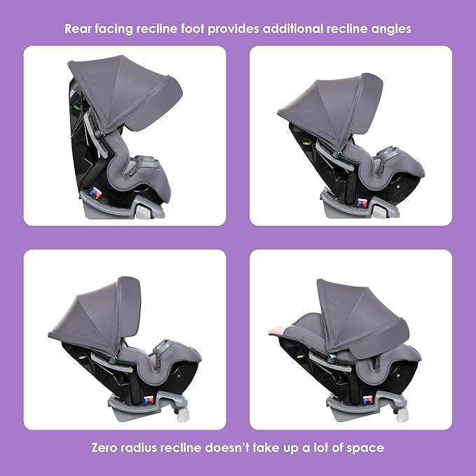 Baby Trend Cover Me 4-in-1 Convertible Car Seat, Desert Pink