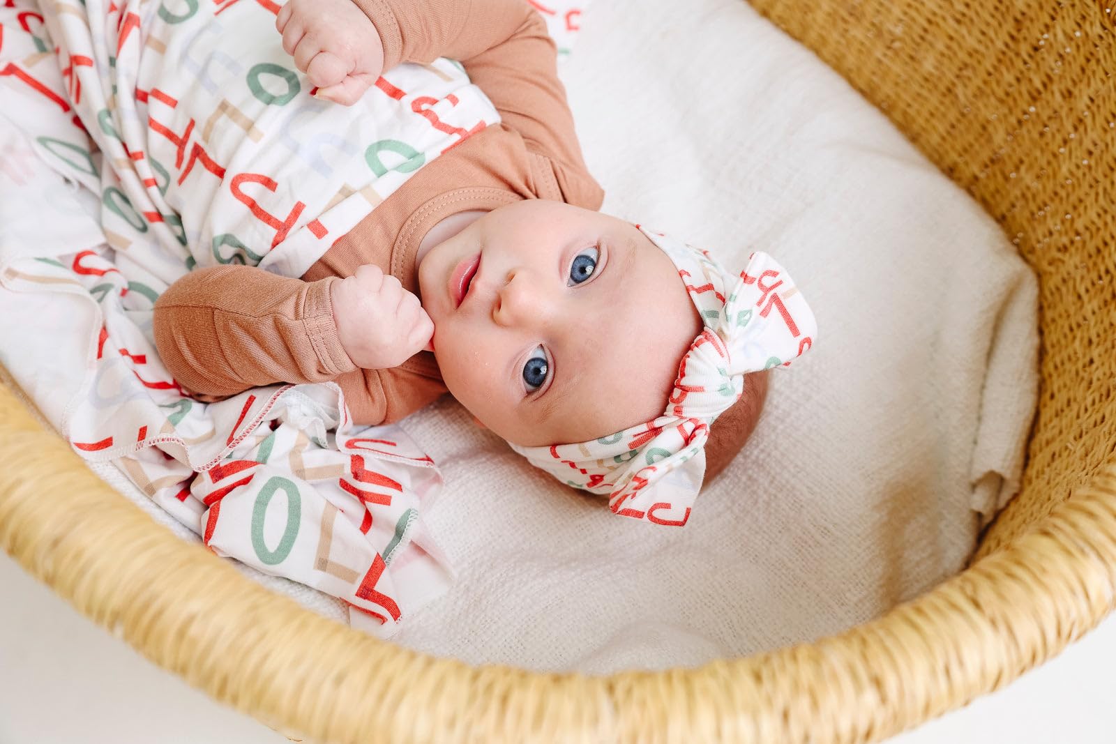 Copper Pearl Swaddle Blankets for Newborns | Soft Stretchy Receiving Blankets for Boys and Girls | Large 46 x 46 Inch Baby Blankets | Lightweight and Breathable Swaddles | Jolly